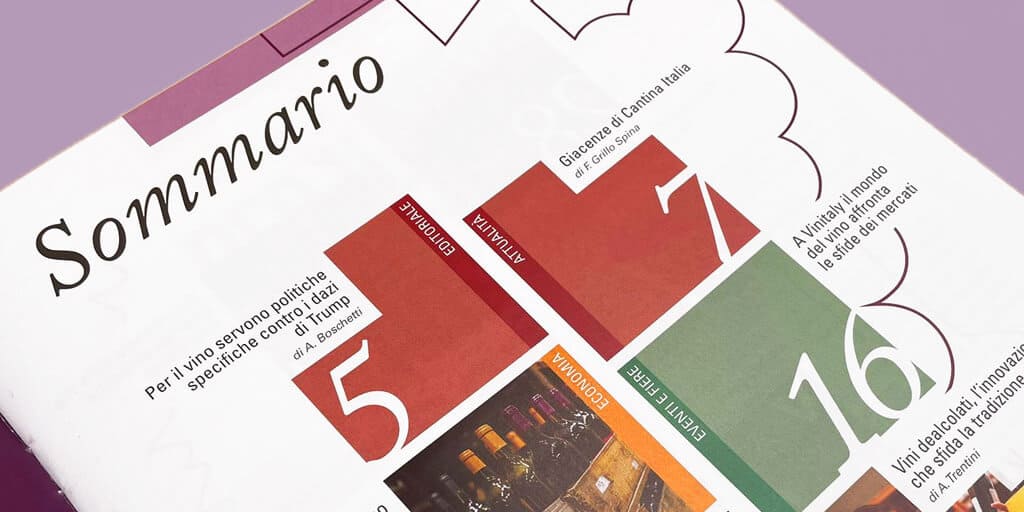 Vite & Vino ha un impaginazione moderna