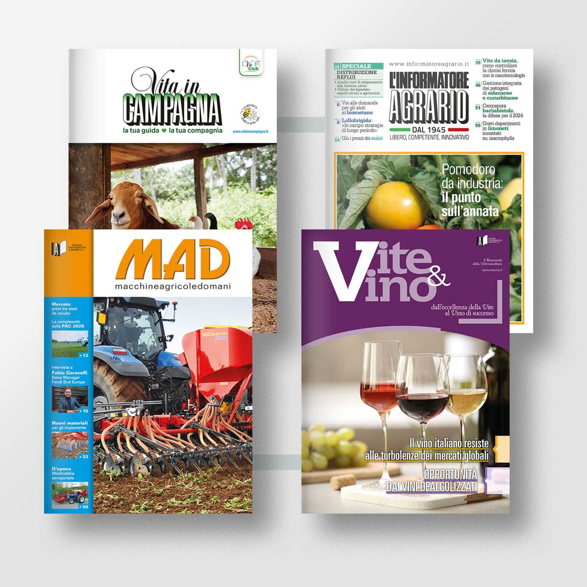 Il pacchetto promozionale dedicato all'azienda vitivinicola famigliare